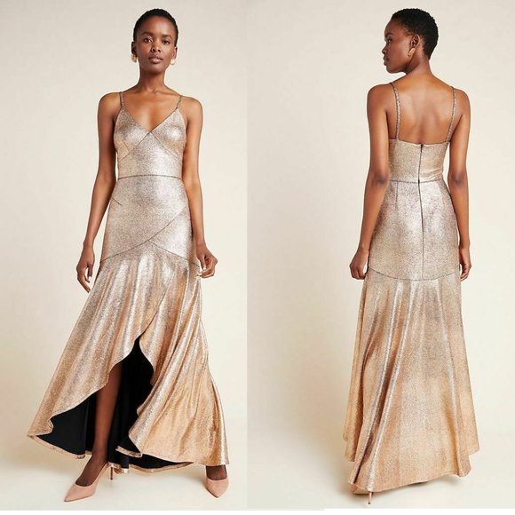Anthropologie Dresses & Skirts - NEW Anthropologie Vicky Metallic Maxi Dress